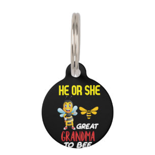 Beekeeper Art Great Grandma To Bee Pet ID Tag