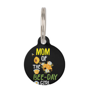 Beekeeper Art Mom Of The Bee-day Girl 2 Pet ID Tag
