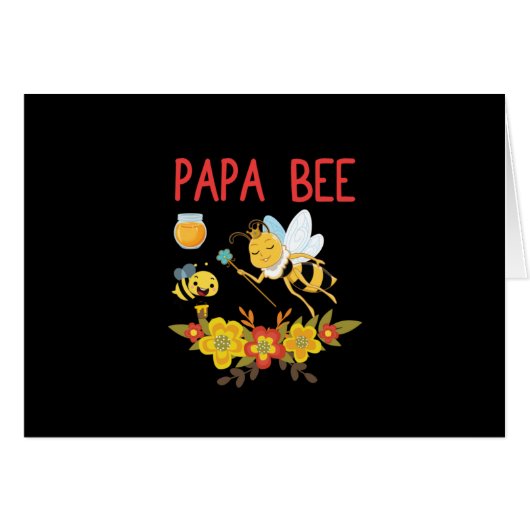 Beekeeper Art Papa Bee 2 Cards (Front Horizontal)