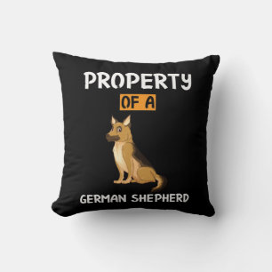 Beekeeper Art Property Of A German Shepherd Throw Pillow