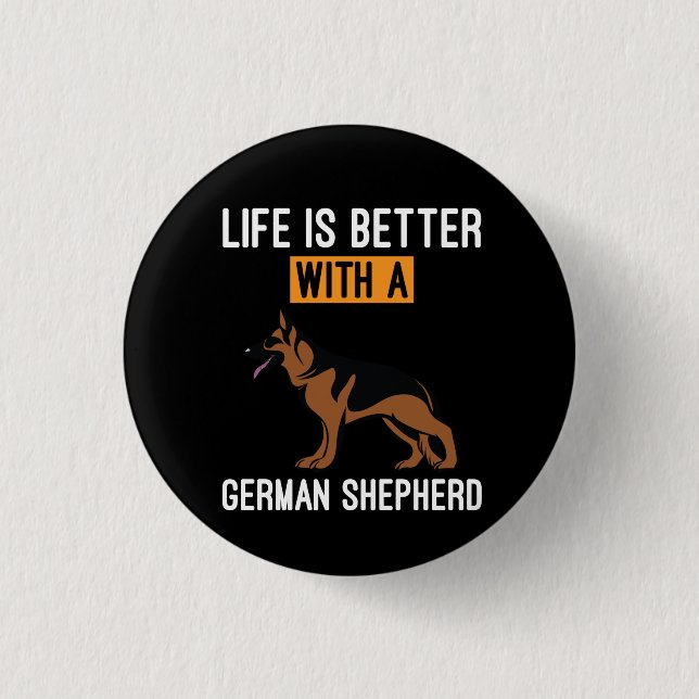 Beekeeper Art With A German Shepherd Button (Front)