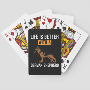 Beekeeper Art With A German Shepherd Poker Cards