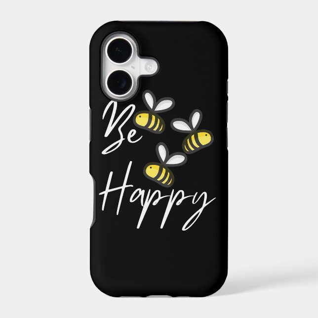Beekeeper Be Happy Iphone Case (Back)