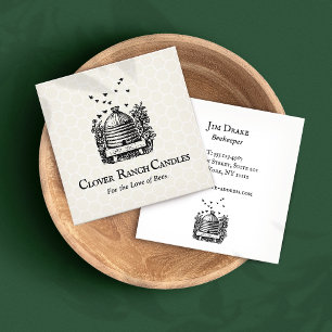 Beekeeper Beehive Beekeeping Apairy  Square Business Card