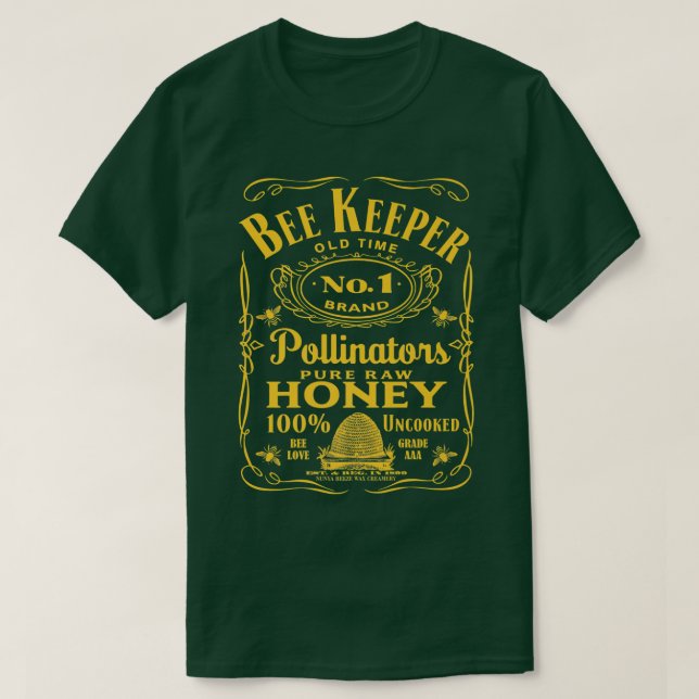 Beekeeper  Beekeeping  Old Time Honey  T-Shirt (Design Front)