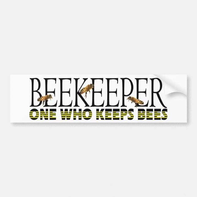 BEEKEEPER bumper sticker (Front)