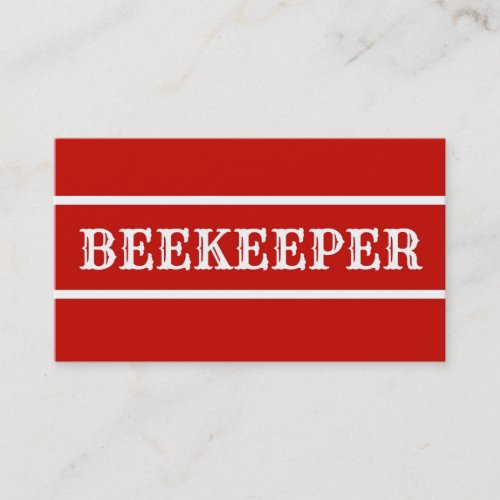 Beekeeper Business Card