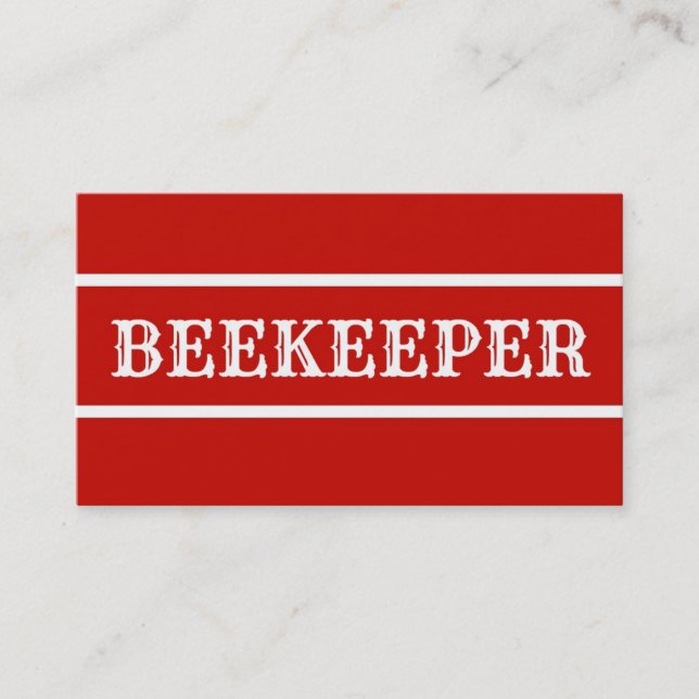 Beekeeper Business Card (Front)