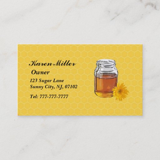 Customizable Beekeeper business cards