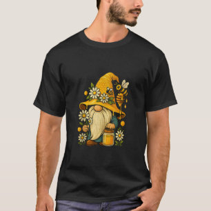 Beekeeper Cute Gnome Floral Bee Summer Botanical G T-Shirt