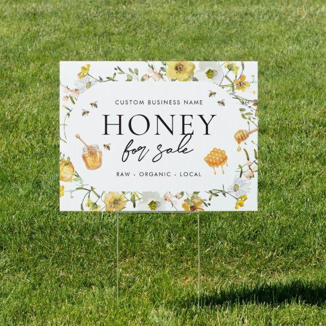 Beekeeper Farm Honey For Sale Apiary Business Sign (Insitu)