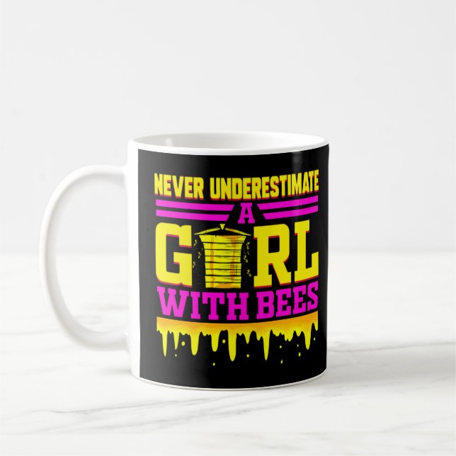 Beekeeper Funny Bee For Girls Honey Beekeeping Api Coffee Mug (Left)