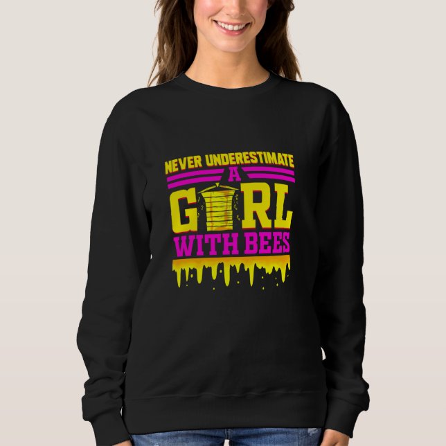 Beekeeper Funny Bee For Girls Honey Beekeeping Api Sweatshirt (Front)