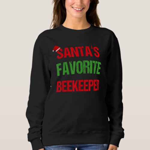 Beekeeper Funny Pajama Christmas Sweatshirt