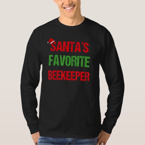 Beekeeper Funny Pajama Christmas T_Shirt