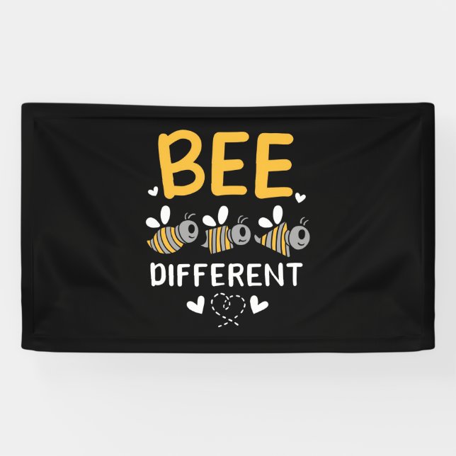 Beekeeper Gift | Bee Different Banner (Horizontal)