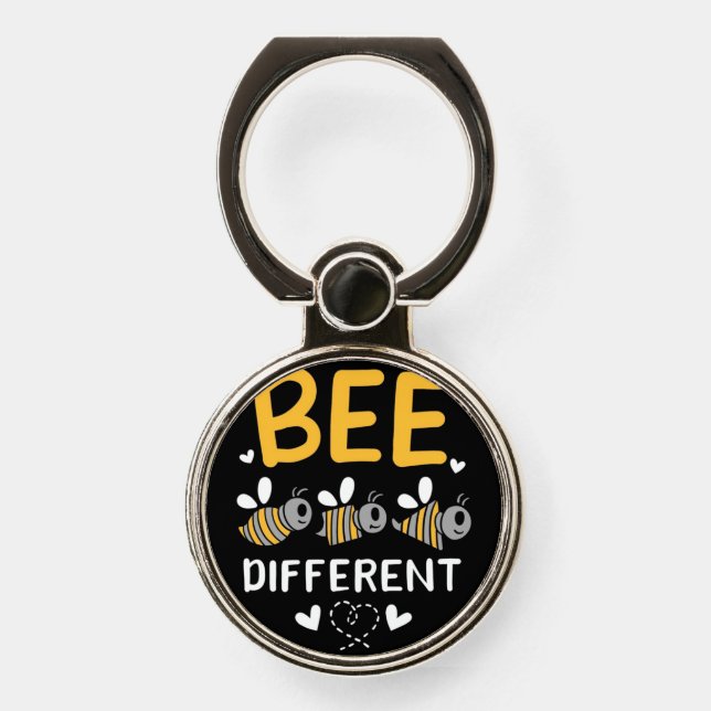 Beekeeper Gift | Bee Different Phone Ring Stand (Front)