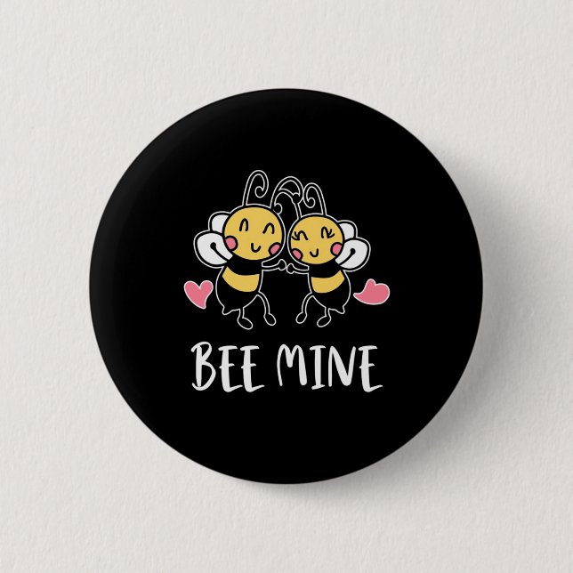 Beekeeper Gift | Bee Mine Button (Front)