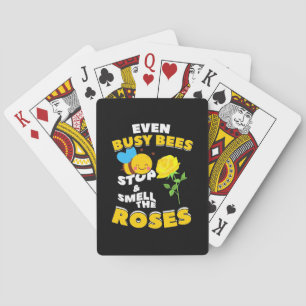 Beekeeper Gift Even Busy Bees Poker Cards