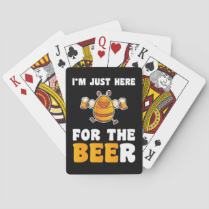Beekeeper Gift I Am Just Here For The Bees Poker Cards