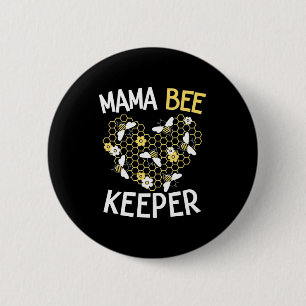 Beekeeper Gift Mama Bee Keeper Button