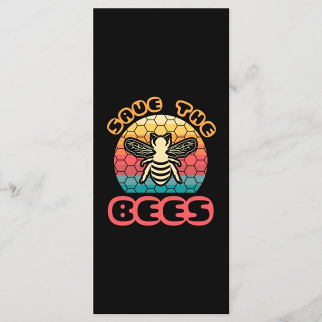 Beekeeper Gift | Save The Bees Menu (Front)
