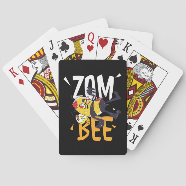 Beekeeper Gift | Zom Bee Poker Cards (Back)