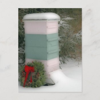 Beekeeper Holiday Postcard by LisaDHV at Zazzle