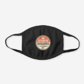 Beekeeper Honey Bee Beekeeping Black Cotton Face Mask (Front)