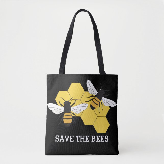Beekeeper Honey Bee Save the Bees AOP Tote (Front)