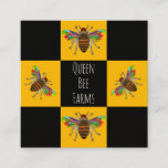 Beekeeper, Honey Bee Seller, Bee Apiarist Farmer Square Business Card