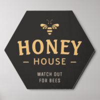 Beekeeper Honey House Entrance Door Sign
