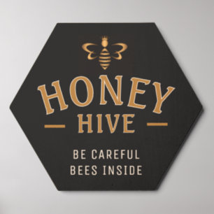 Beekeeper Honey House Entrance door sign Wood Photo Tile