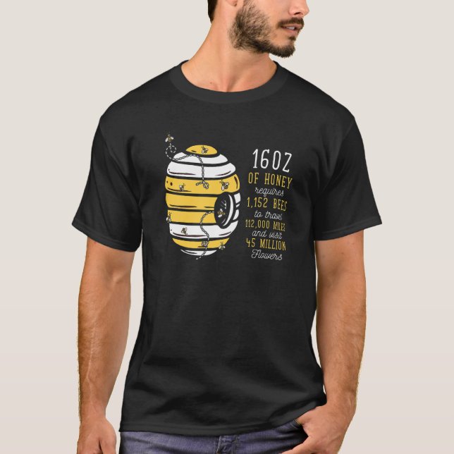 Beekeeper  Honey Pollen Beekeeping Bee T-Shirt (Front)