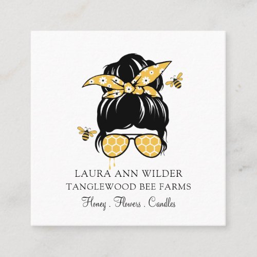 Beekeeper Honey Products  Square Business Card