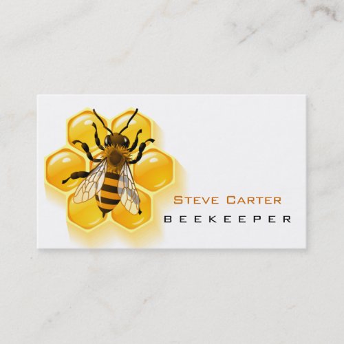 Beekeeper  Honey Seller Bee Farm Farmer Shop Business Card