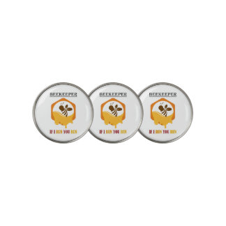 Beekeeper – If I run, you run – Bee – Beekeeping Golf Ball Marker