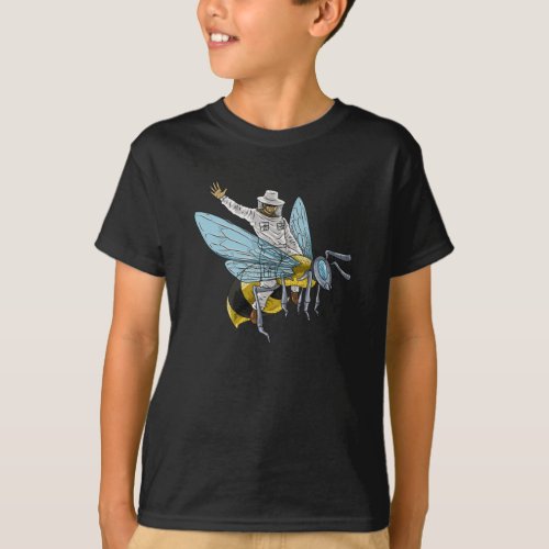 Beekeeper On Honeybee bee keeper Funny T_Shirt