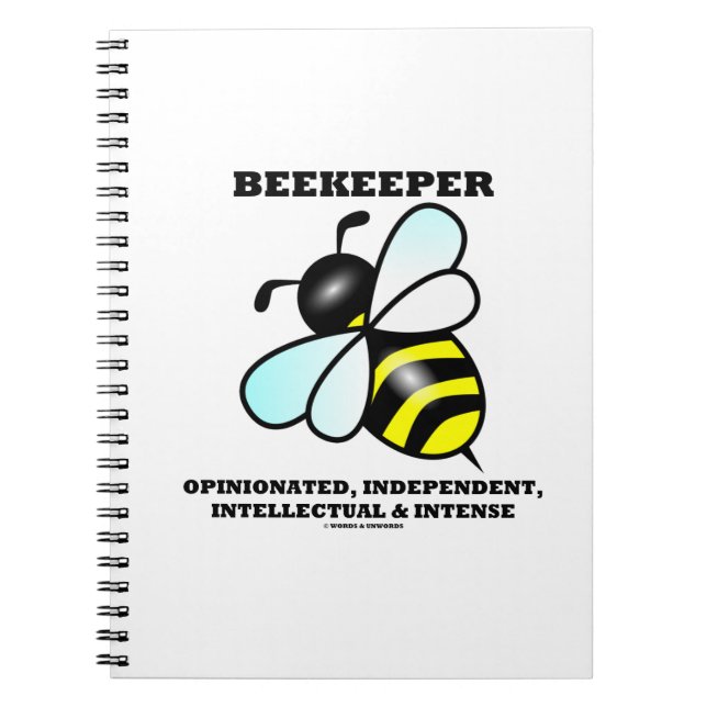 Beekeeper Opinionated Independent Intellectual Notebook (Front)