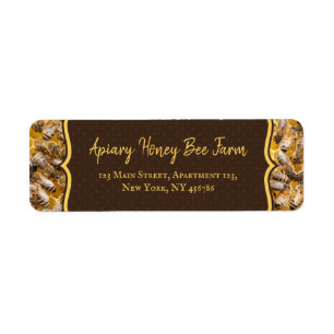 Beekeeper pureraw farm Apiarist Label