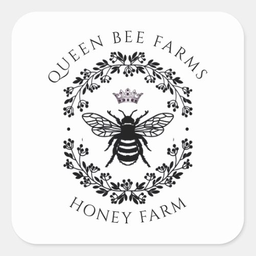 Beekeeper Queen Bee Honey Farm Apiary Sticker