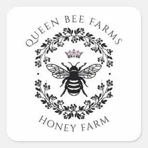 Beekeeper Queen Bee Honey Farm Apiary Sticker