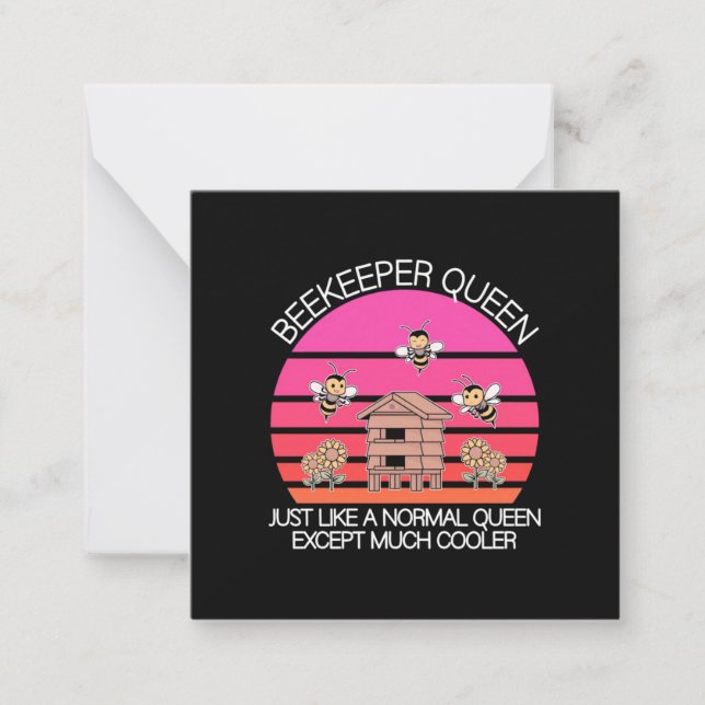 Beekeeper Queen Note Card (Front)
