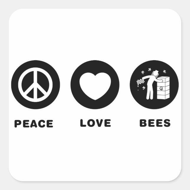 Beekeeper Square Sticker (Front)