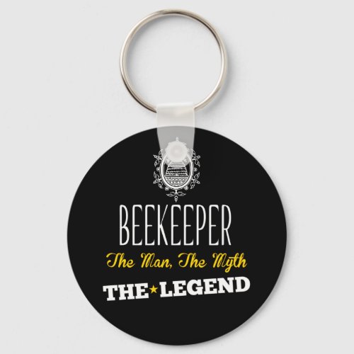 Beekeeper the man the myth the legend keychain