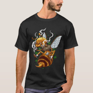 Beekeeper Weed Smoker Bee Keeping Joint Smoking Ho T-Shirt