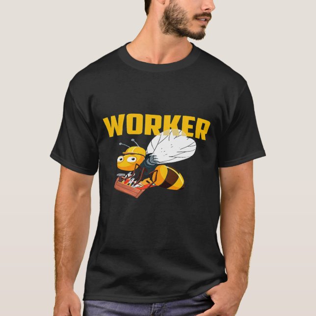 Beekeeper Worker Bee Honey Comb Men Women Kids T-Shirt (Front)