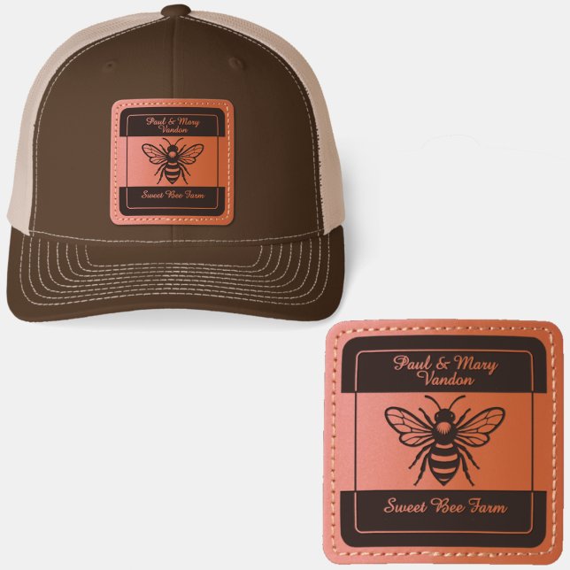Beekeepers - Apiary - Small Honey Business Leather Patch Hat (Creator Uploaded)