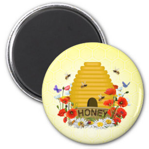 Beekeeper's, Beehive, Honey Meadow Magnet