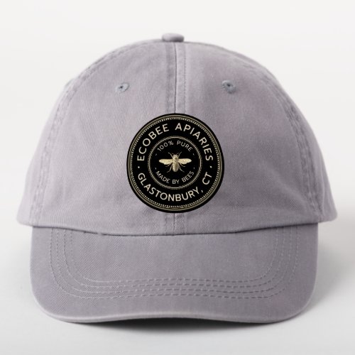 Beekeepers Cap Patch Black Bee 